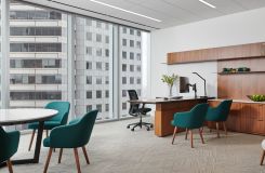 This Natural Brown Walnut HALO Office features adjustable-height surfaces and our patented HALO soft edge. thumbnail
